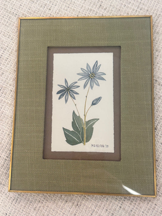 Fabric Frame with Hand Painted Art