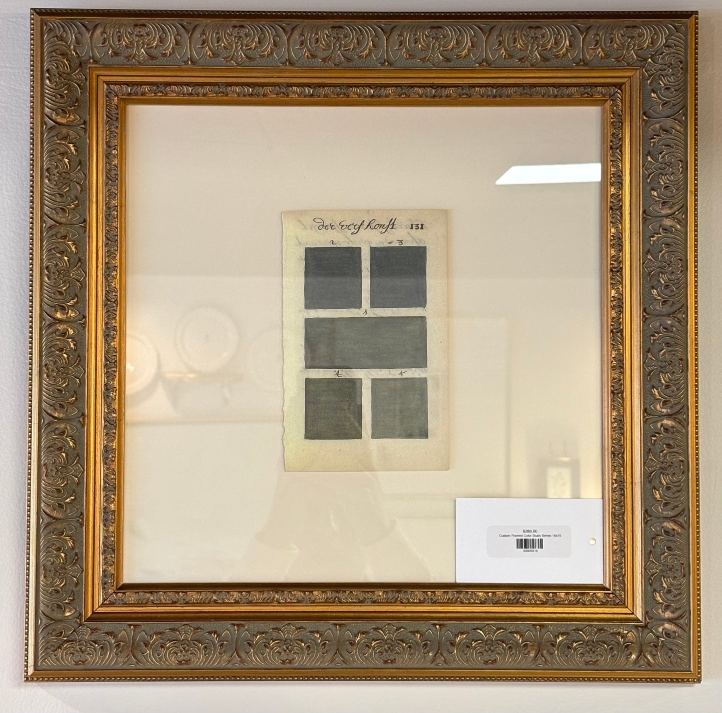 Custom Framed Color Study Series 16x16