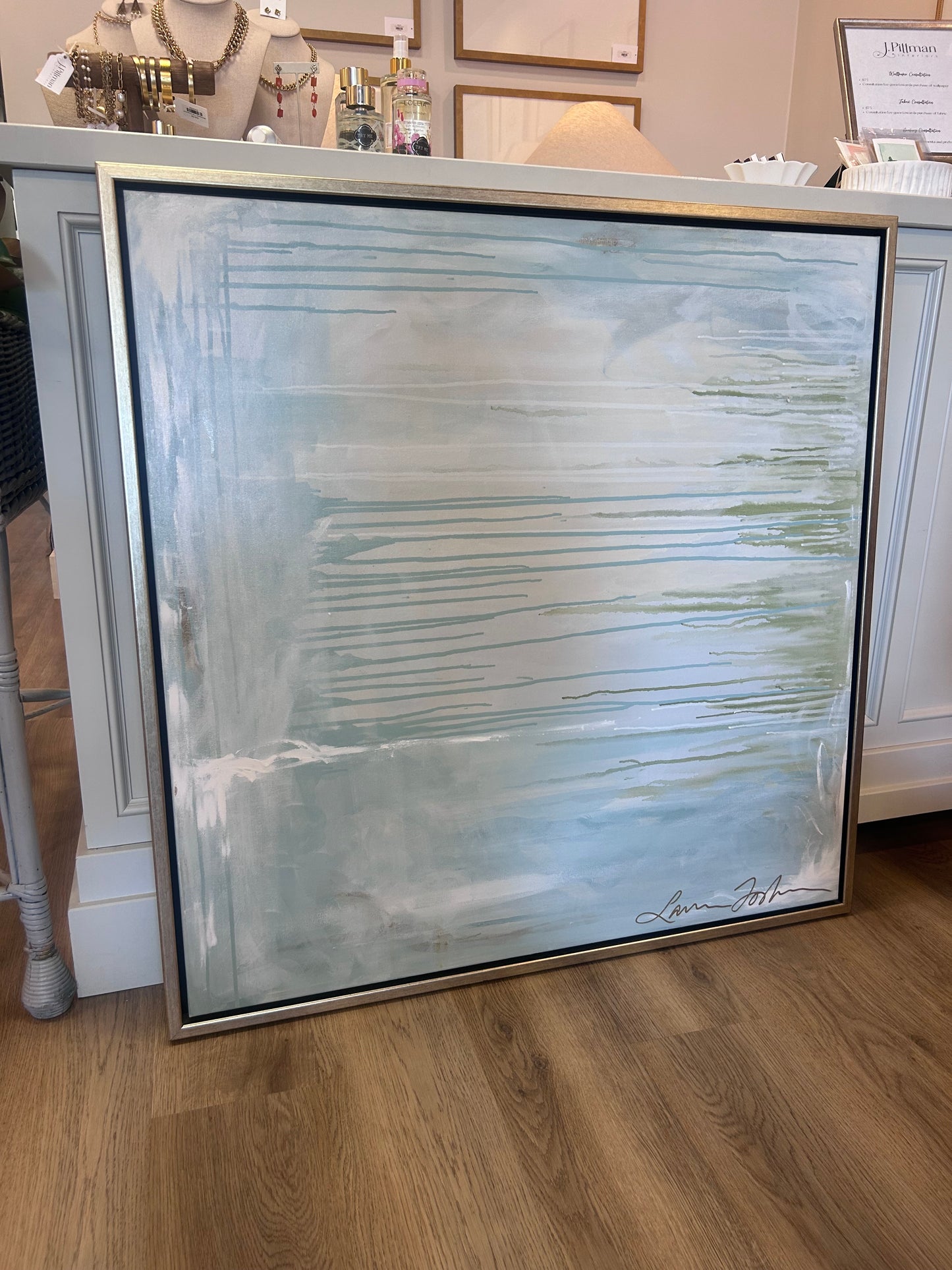 Blue Green Abstract