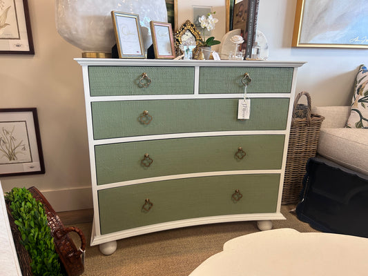 Green and White Chest