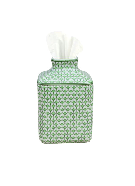 Green Fish Scale Tissue Holder