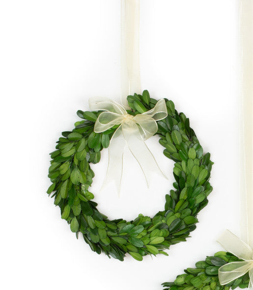 Preserved Boxwood Wreath 8"