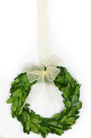 Preserved Boxwood Wreath 6"