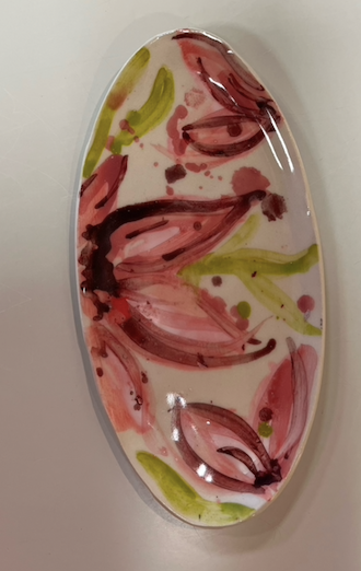 Small Floral Ceramic Tray