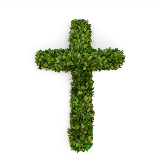 Large Preserved Boxwood Cross