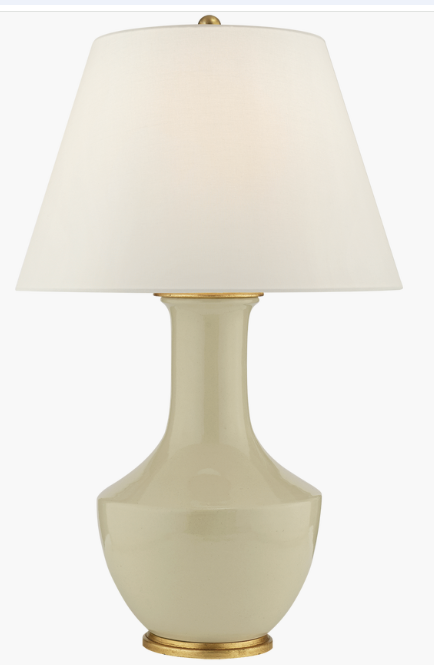 Lambay Porcelain Table Lamp in Coconut