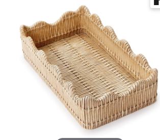 Scalloped Edge Guest Napkin Holder