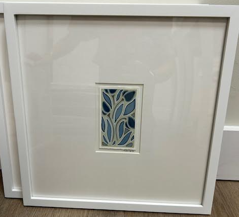 Whimsical Art with White Frame