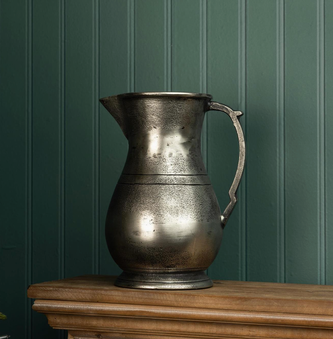 Antiqued Pewter Pitcher