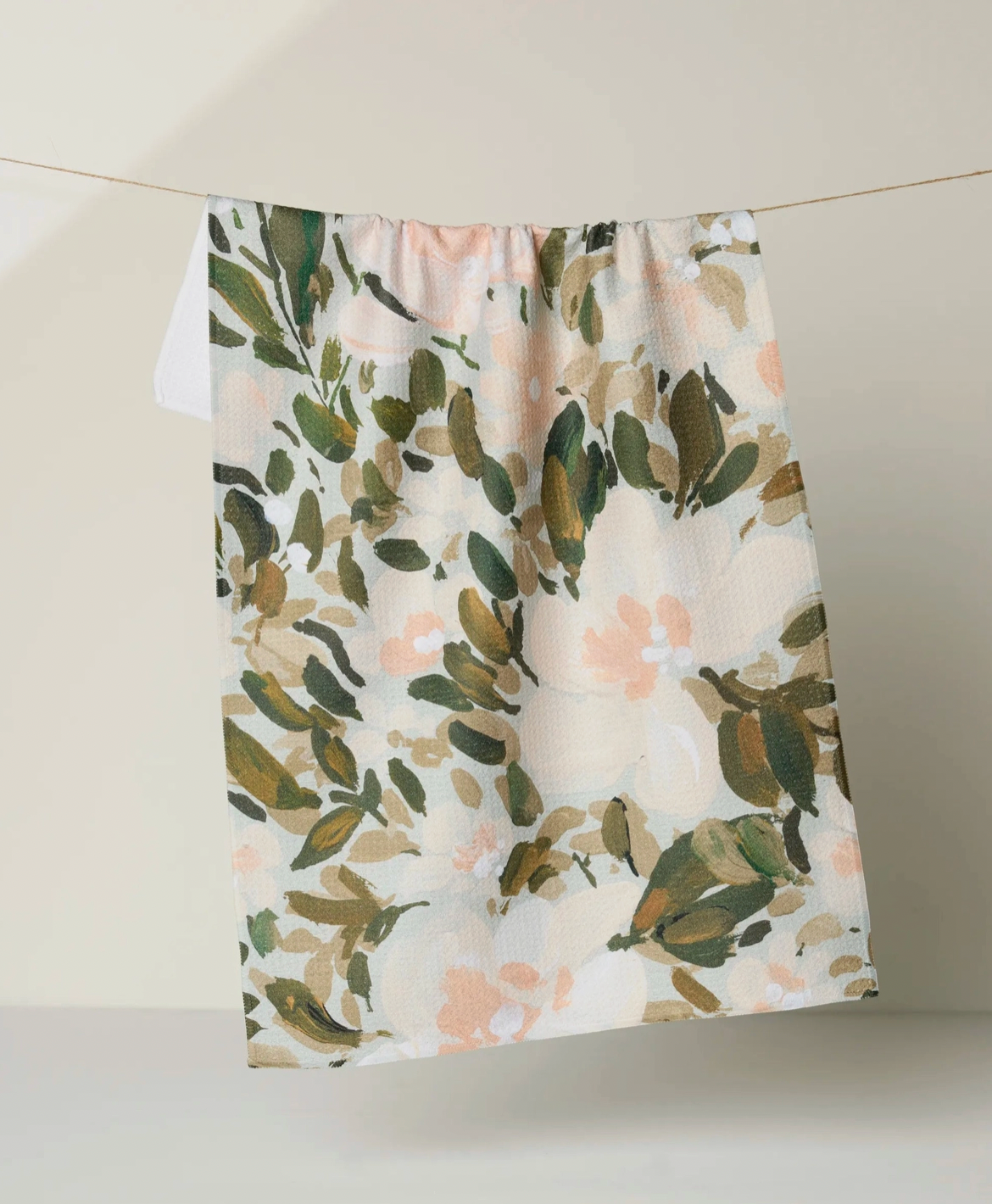Geometry Tea Towel - Painted Blossoms
