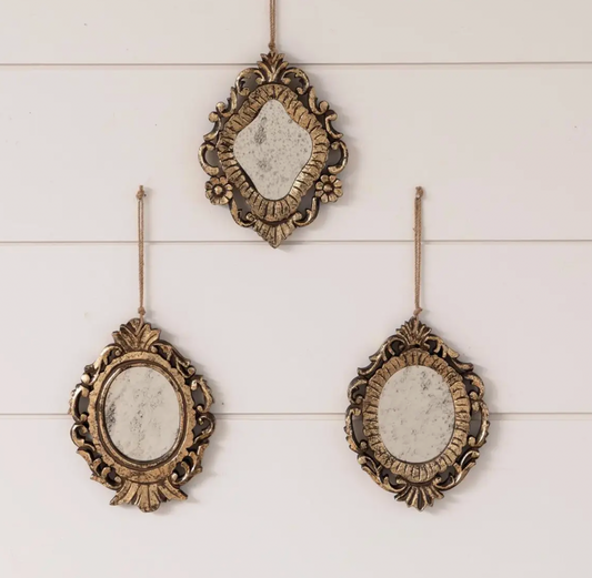 Mini Antiqued Mirror
