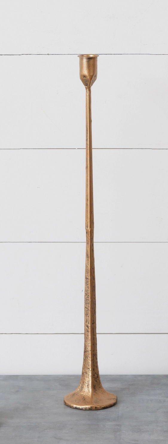 Copper Hand-Forged Metal Candle Holder