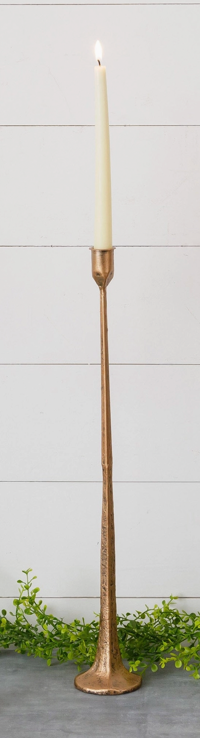 Copper Hand-Forged Metal Candle Holder