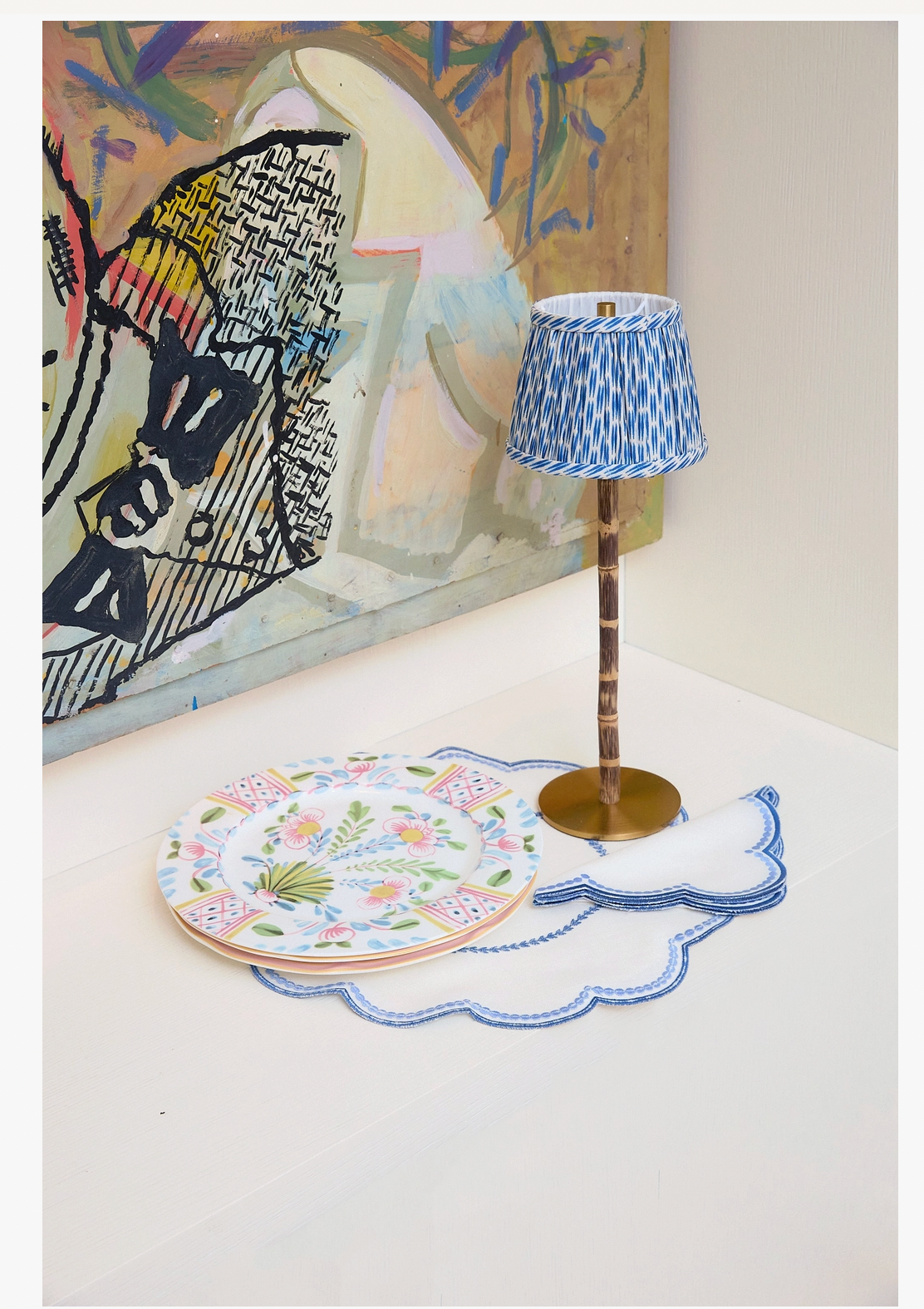 Beth Cordless Bamboo Table Lamp