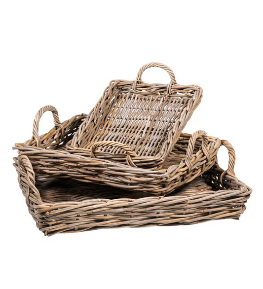 Rectangular Rattan Tray