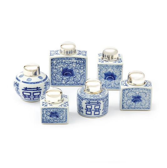 Blue & White Tea Jar