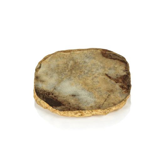 Brown Agate Coaster Set