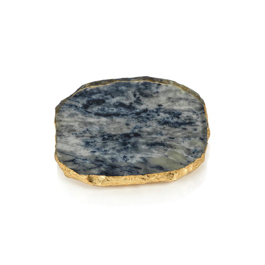 Blue Agate Coaster Set