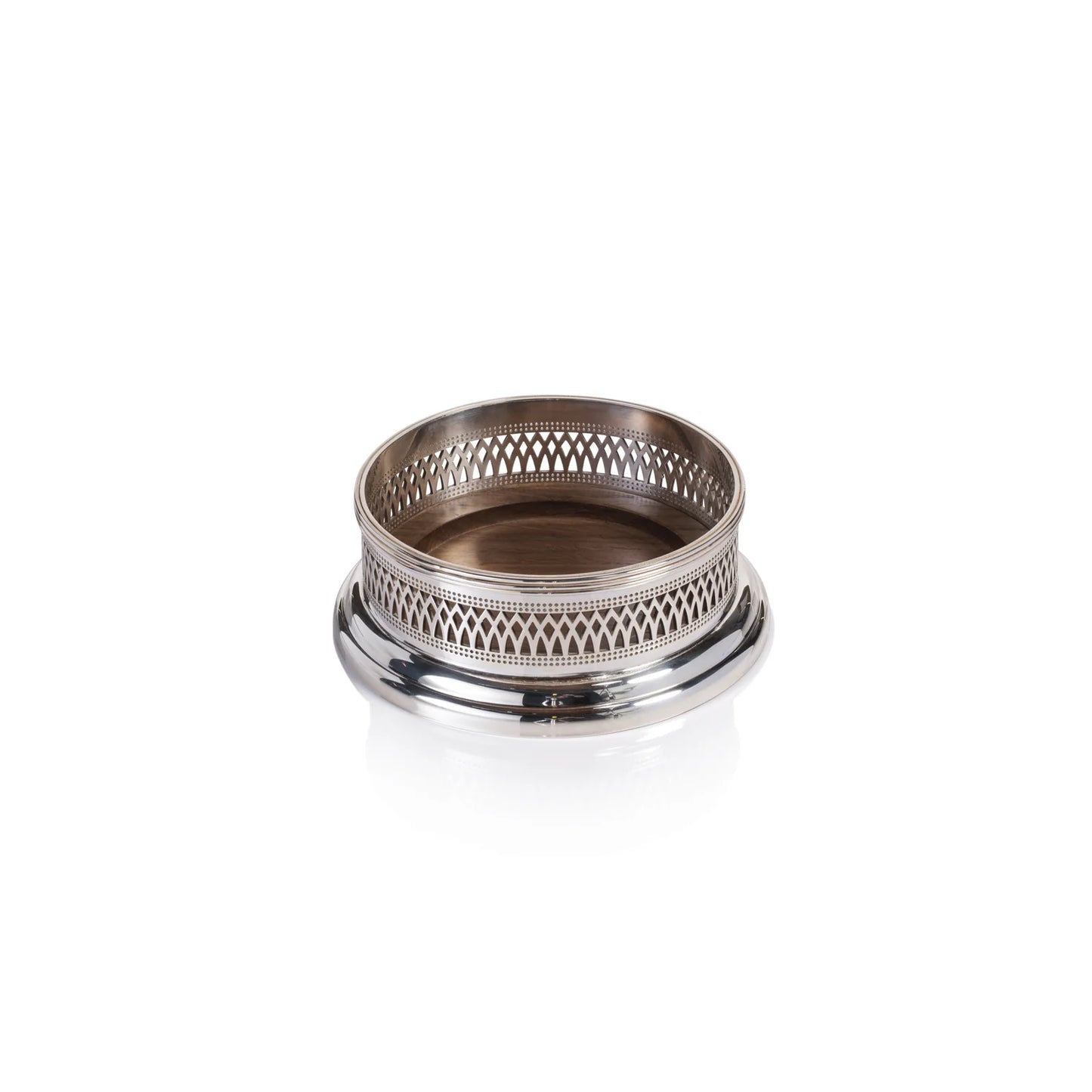 Silver Wine Bottle Coaster