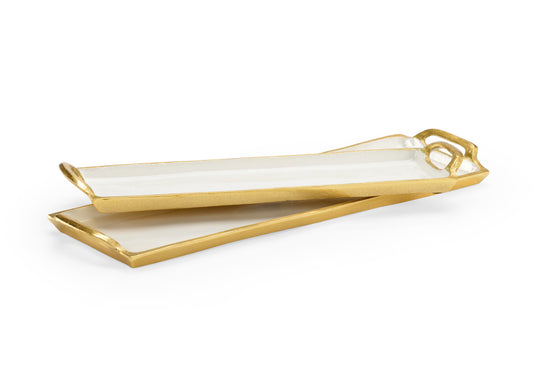 White Enamel Trays
