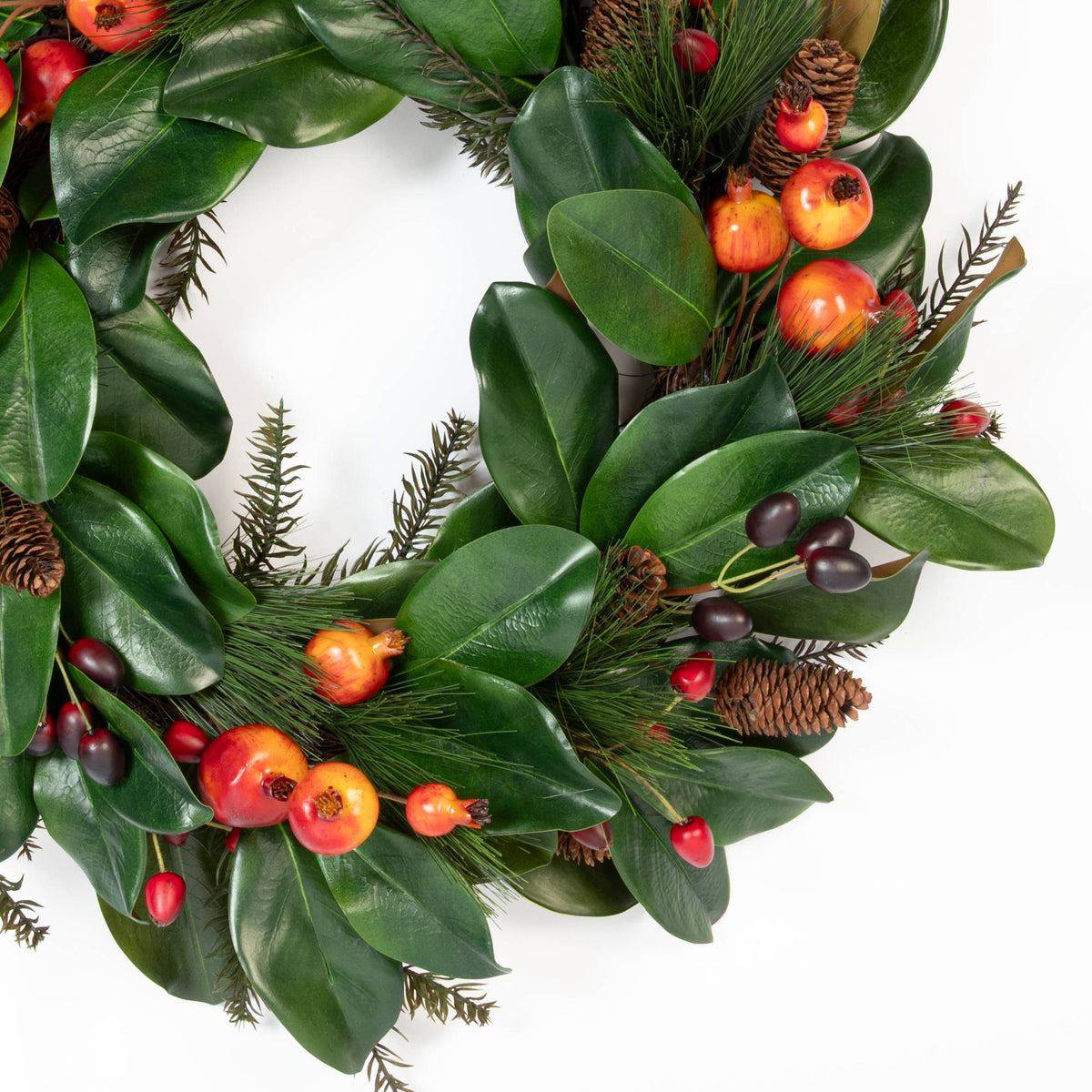 Magnolia Holiday Wreath - 24"