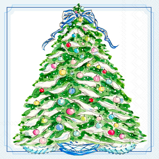 Boxwood Ornaments Paper Cocktail Napkins