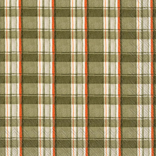 Plaid Cocktail Napkins