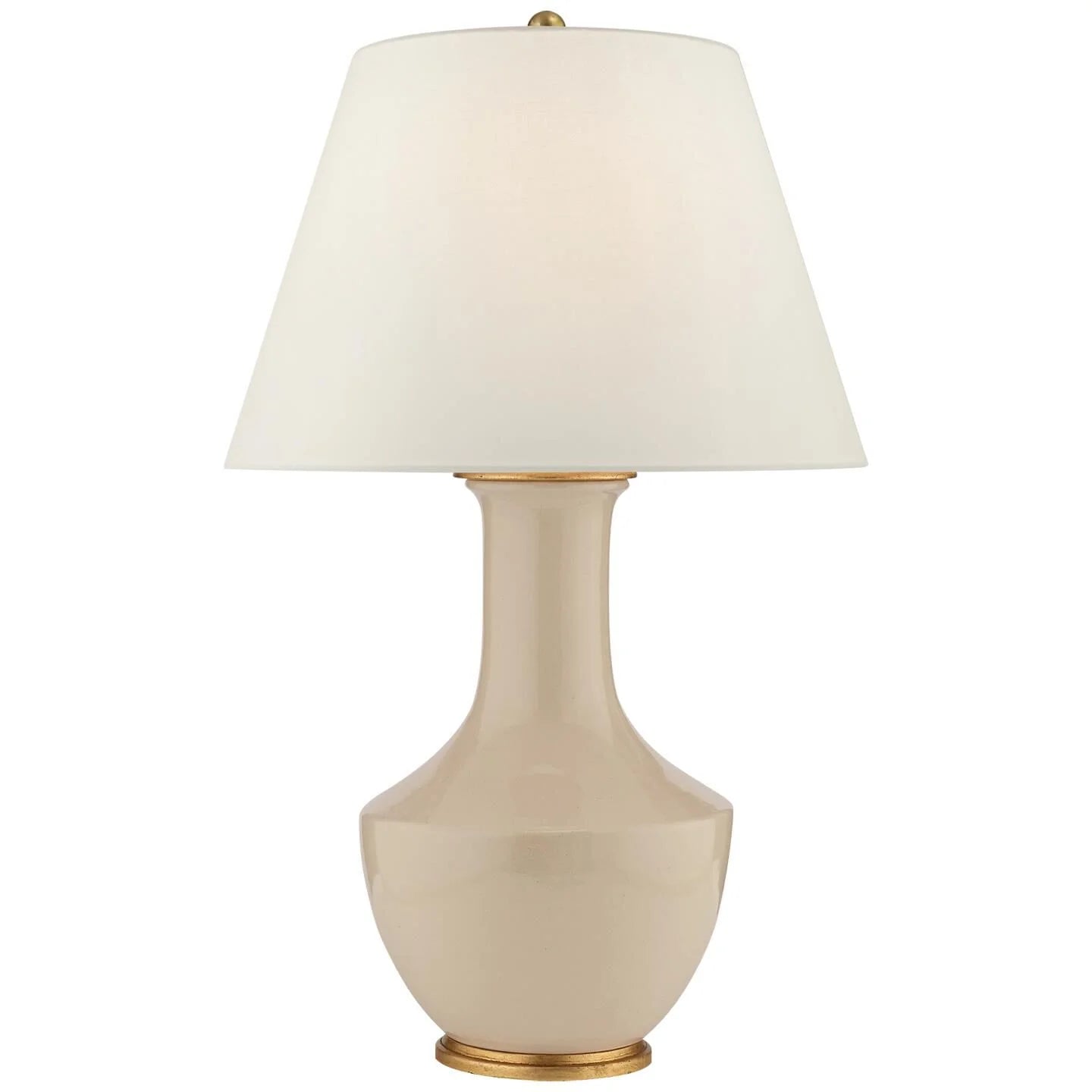 Lambay Porcelain Table Lamp in Coconut