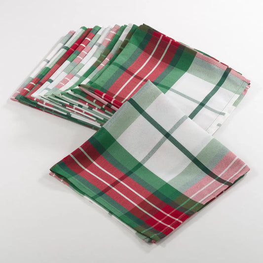 Plaid Design Holiday Napkin