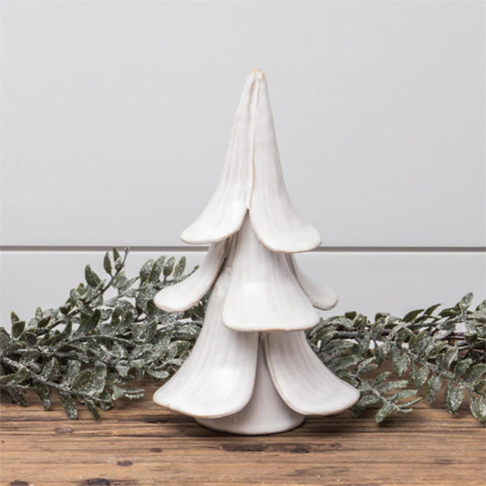 Small Stoneware White Tree