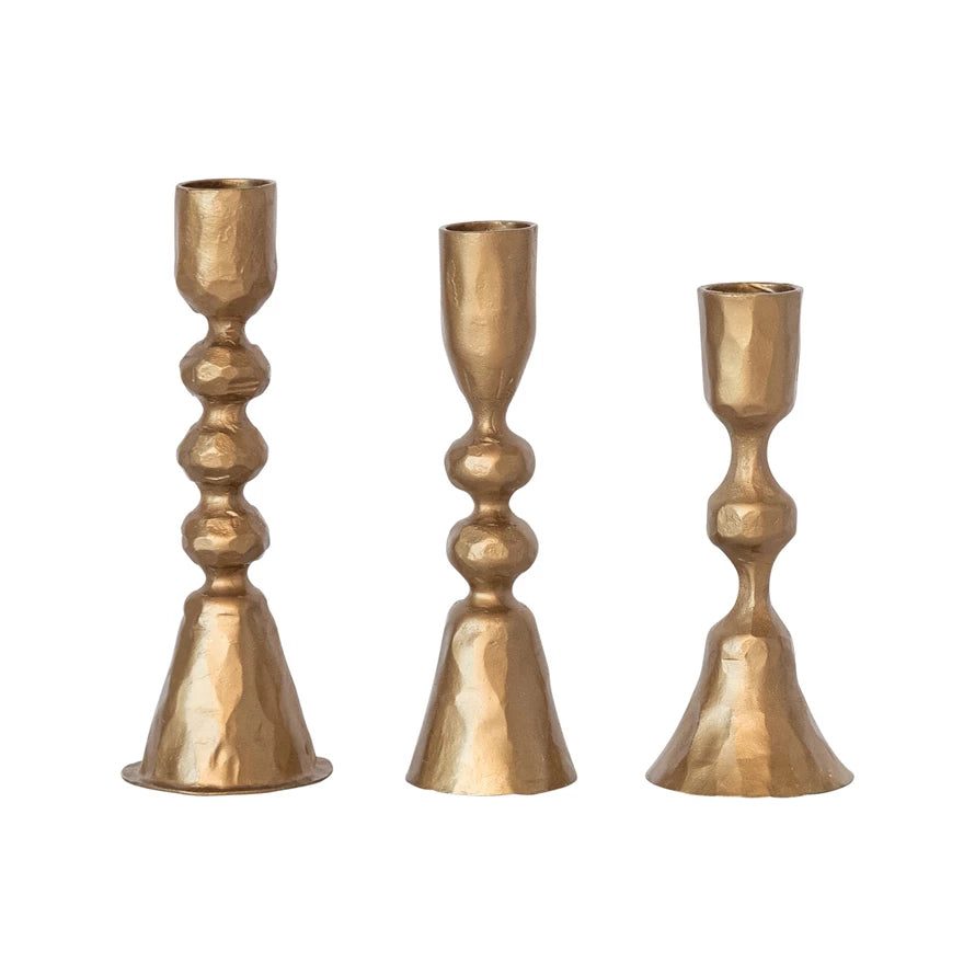 Antique Brass Taper Holders