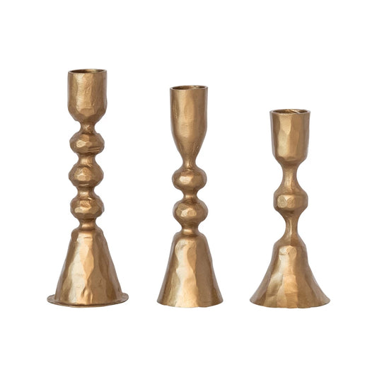 Antique Brass Taper Holders