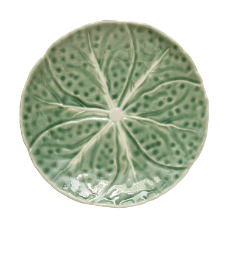 Embossed Stoneware Cabbage Plate